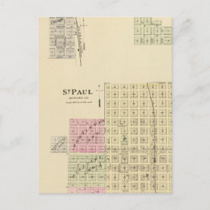 Carte Postale St. Paul, Marquette et St. Joe, Nebraska