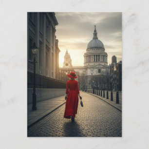 Carte Postale St Paul's Cathedral London Royaume-Uni Travel