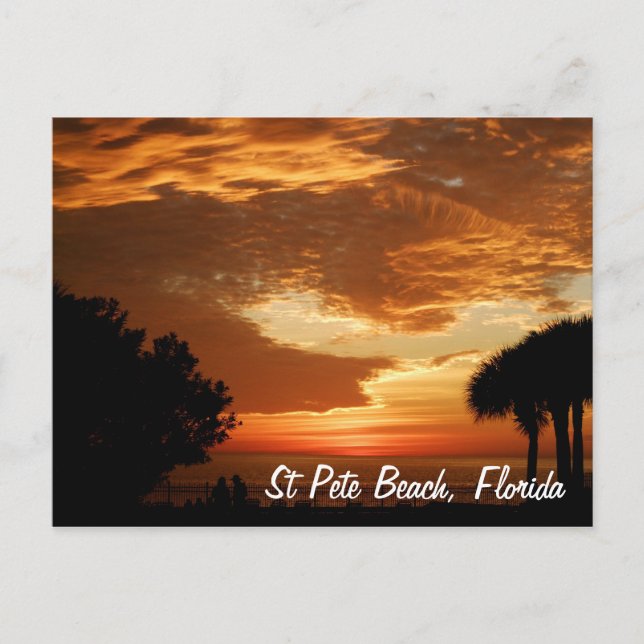 Carte postale - St. Pete Beach Sunset - Customisé (Devant)