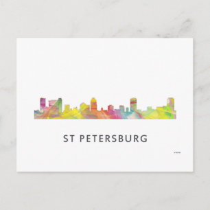 CARTE POSTALE ST PETERSBURG FLORIDA SKYLINE WB1 -