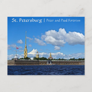 Carte Postale St Petersburg, Peter et forteresse de Paul