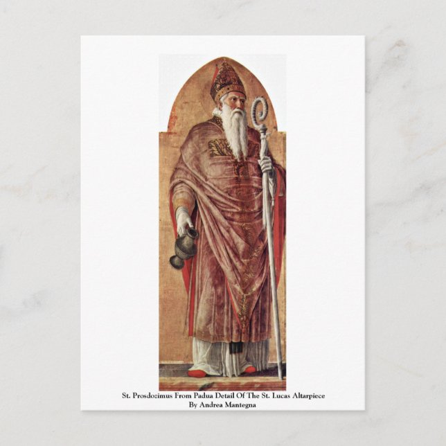 Carte Postale St. Prosdozimus De Padoue Détail De St. Lucas (Devant)