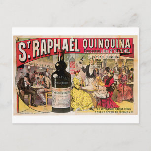 Carte Postale St Raphael Quinquina Vins Vintages et art