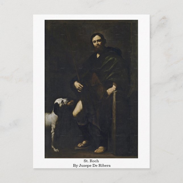Carte Postale St. Roch Par Jusepe De Ribera (Devant)
