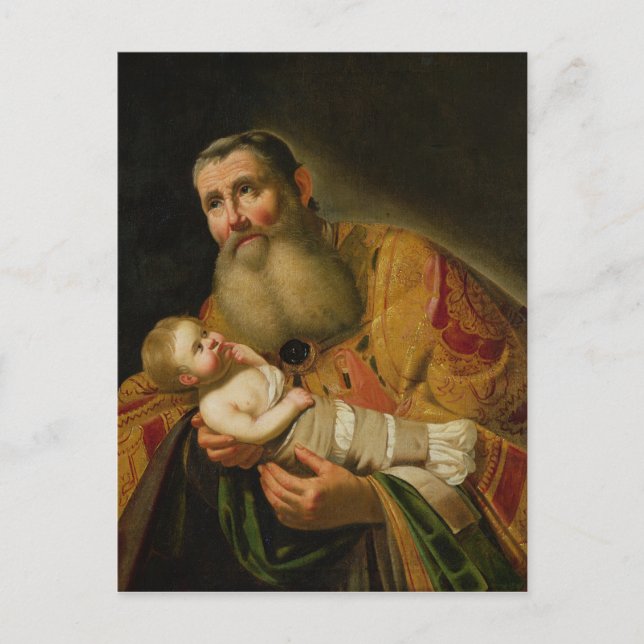 Carte Postale St. Simeon présenter le Christ enfant (Devant)