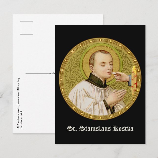 Carte Postale St. Stanislaus (SNV 25) (Image ronde) verticale (Devant / Derrière)