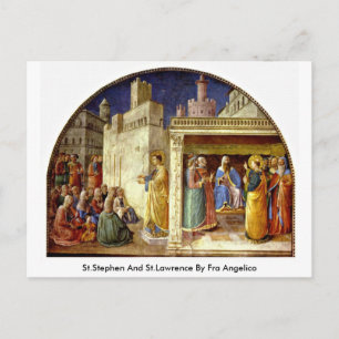 Carte Postale St.Stephen Et Saint-Laurent Par Fra Angelico