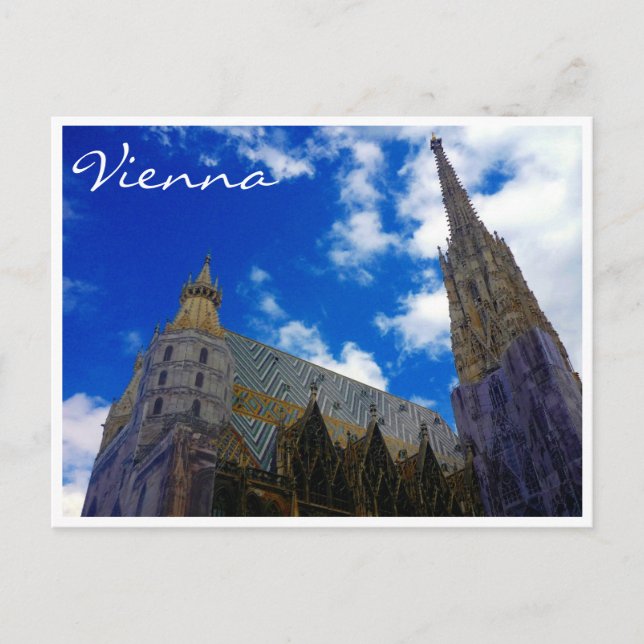 Carte Postale st stephens vienna bleu (Devant)