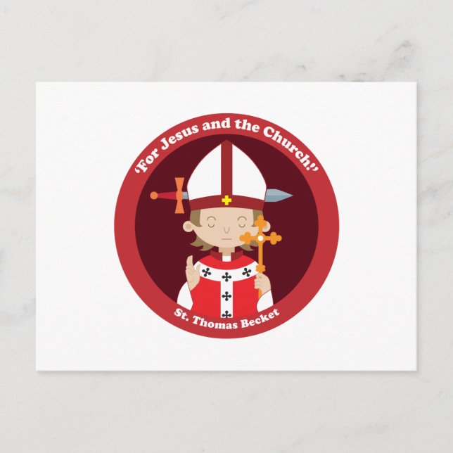 Carte Postale St. Thomas Becket (Devant)
