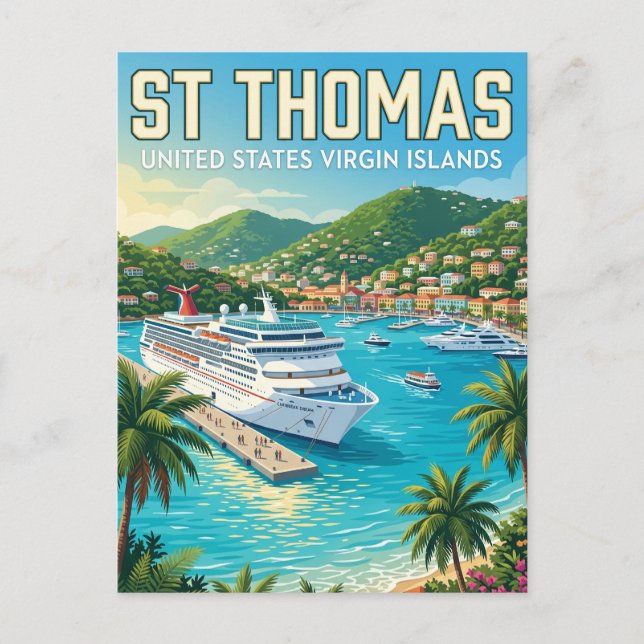 Carte Postale St. Thomas Îles Vierges américaines (Devant)