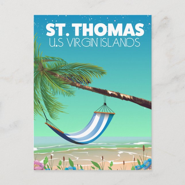 Carte Postale St Thomas Îles Vierges américaines. (Devant)
