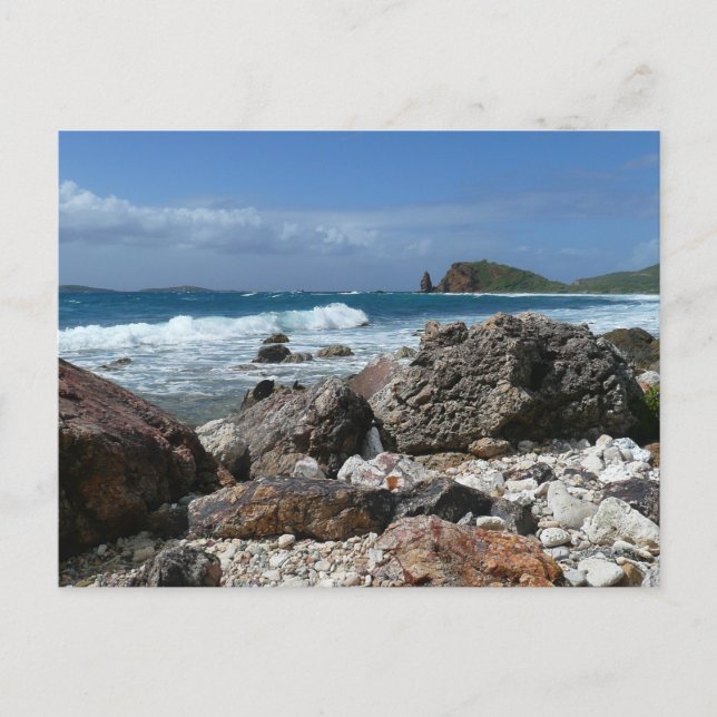 Carte Postale St. Thomas Rocky Beach (Devant)