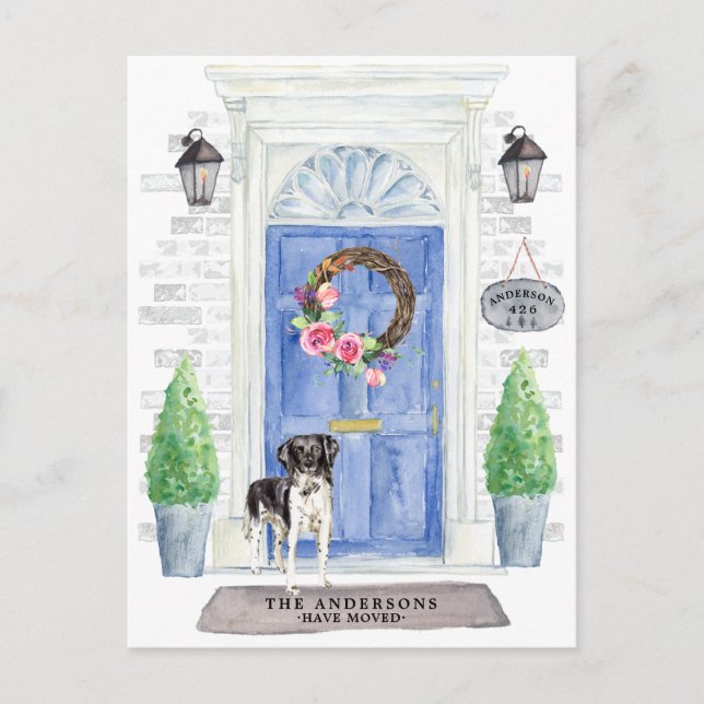 Carte postale Stabyhoun Moving Faire-part (Devant)