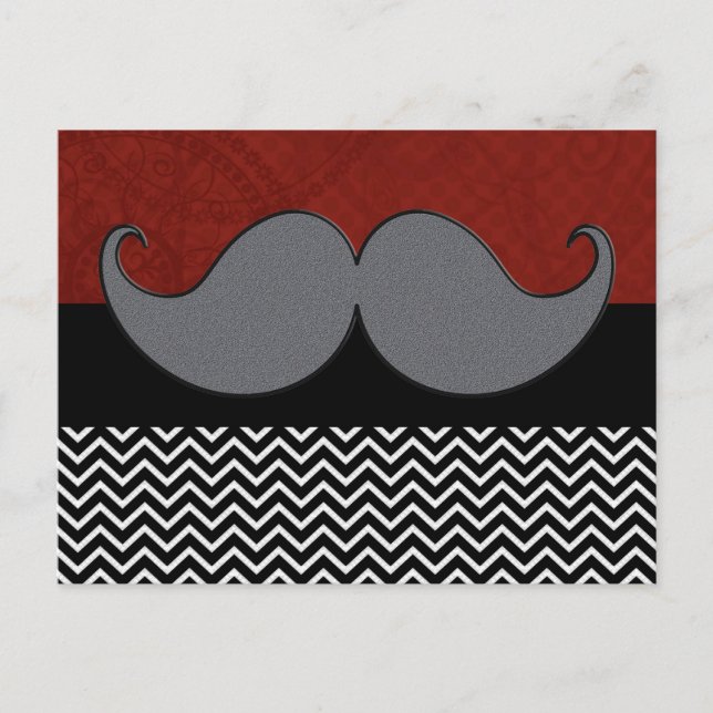 Carte Postale Stache Mustache Retro (Devant)