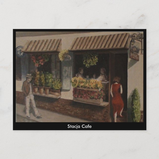 Carte Postale Stacja Cafe, Poznan (Pologne) (Devant)