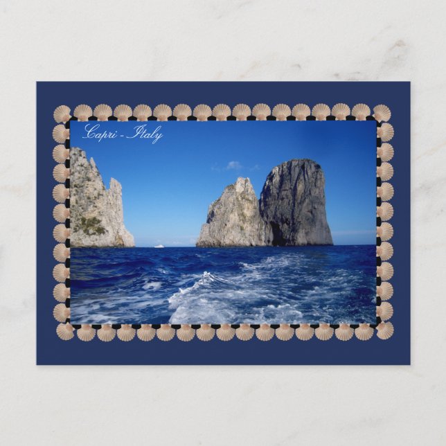 Carte Postale Stacks Faraglioni, île de Capri - Golfe de Naples (Devant)