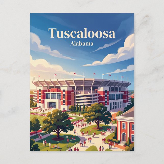 Carte Postale Stade Bryant-Denny Alabama (Devant)