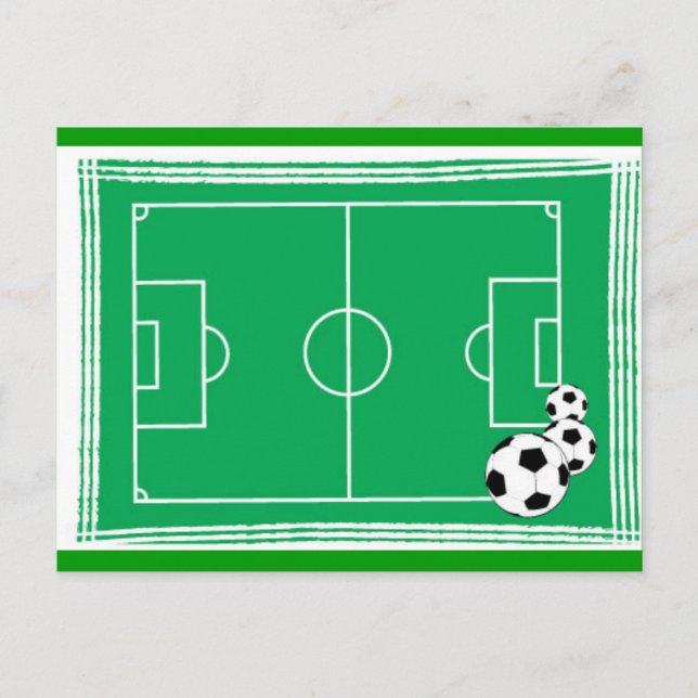 Carte Postale stade de football (Devant)