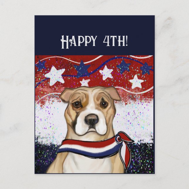 CARTE POSTALE STAFFORDSHIRE TERRIER AMÉRICAIN       (Devant)