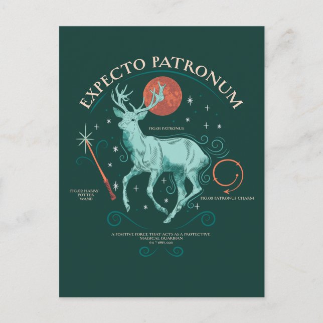 Carte Postale Stag Expecto Patronum Graphic (Devant)