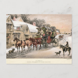 Carte Postale Stagecoach à Sunrise en dehors de l'Inn