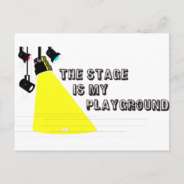 Carte Postale StageIsMyPlayground (Devant)
