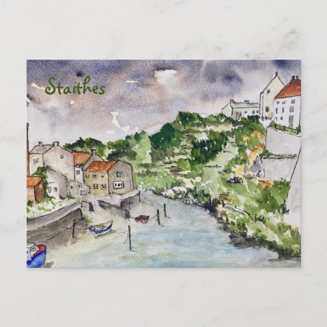 Carte Postale Staithes Beck Whitby (Devant)
