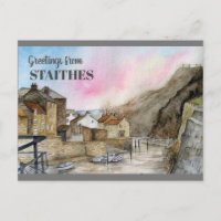 Staithes Yorkshire Angleterre aquarelle peinture