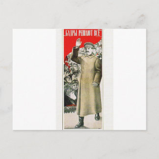 Carte Postale stalin the leader ussr