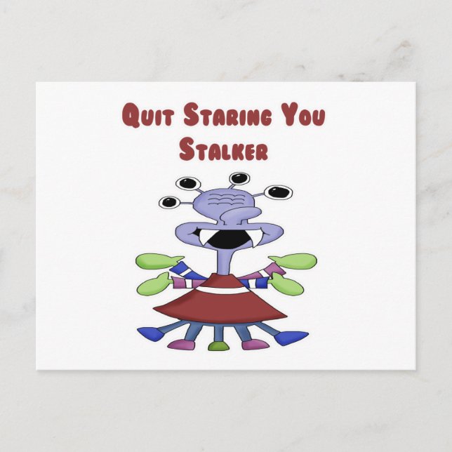 Carte Postale Stalker Monster (Devant)