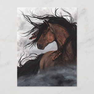 Carte postale Stallion de cheval Majestic par Bihr