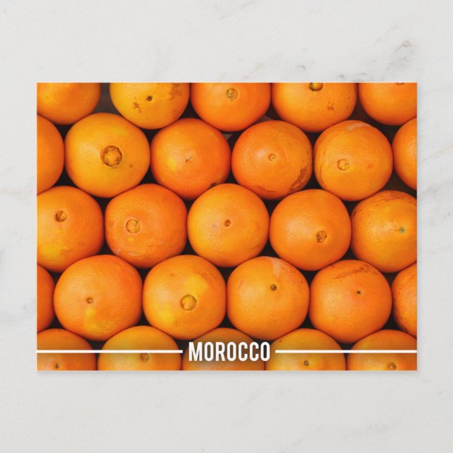 Carte Postale Stalls d'Orange à Marrakech Maroc (Devant)