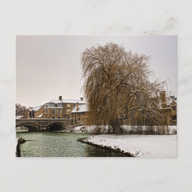 Carte Postale Stamford en hiver (Devant)