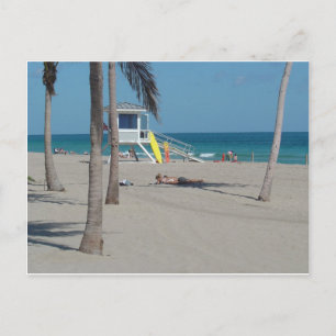 Carte Postale Stand De Garde-Vent Ft Lauderdale Beach