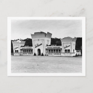 Carte Postale Stand de glace à l'ancienne, Connecticut