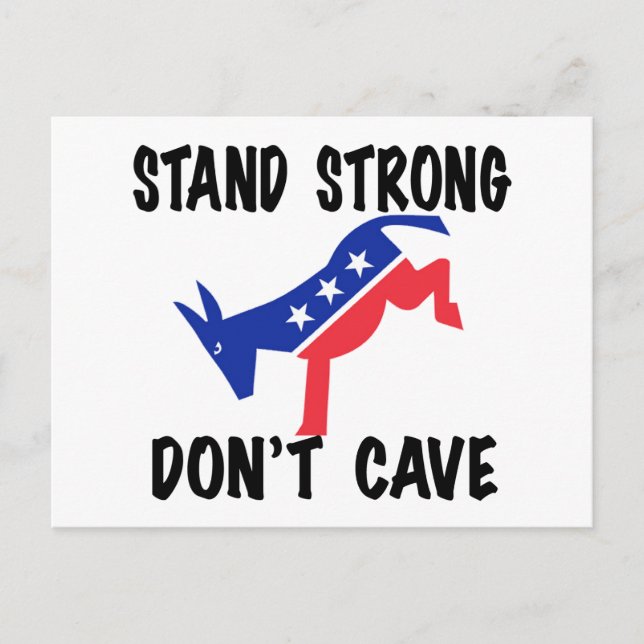 Carte Postale Stand Strong Don't Cave (Devant)