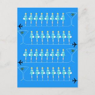 Carte postale standard des agents de bord