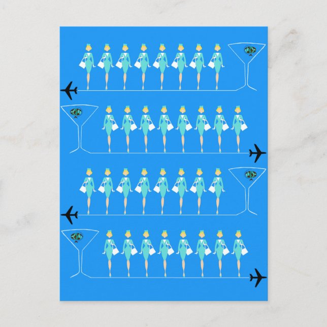 Carte postale standard des agents de bord (Devant)