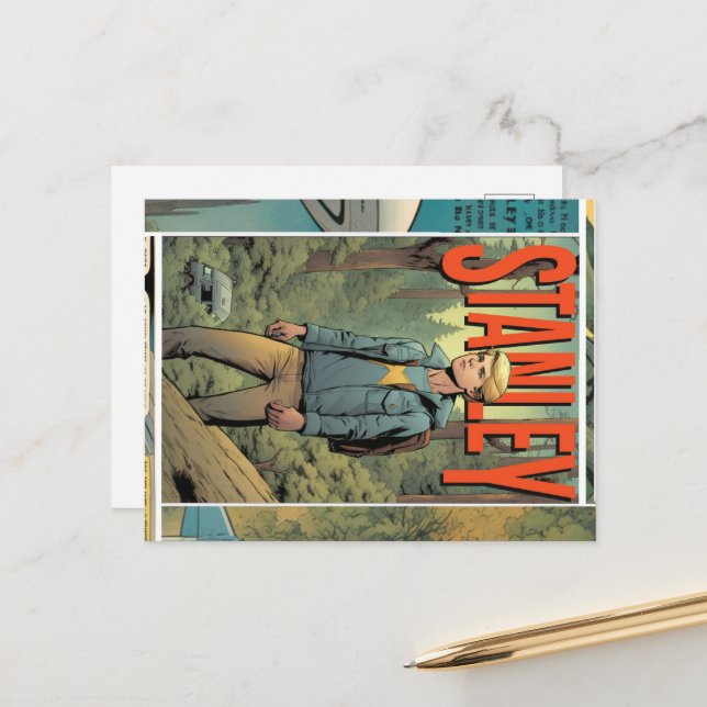 Carte Postale Stanley Comic (Devant/Arrière en situation)