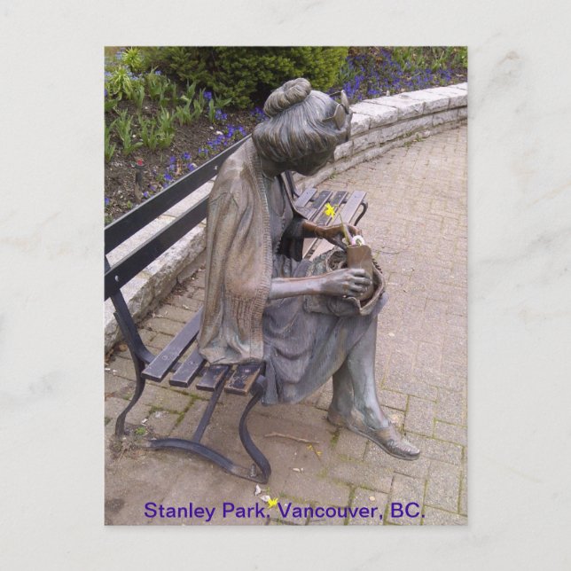 Carte postale Stanley Park Statue (Devant)