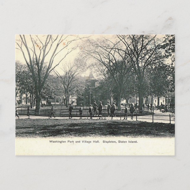 Carte Postale Stapleton, Staten Island, NY 1908 Vintage (Devant)