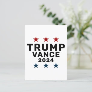 Carte Postale Star classique de Trump Vance 2024