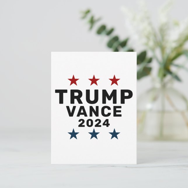 Carte Postale Star classique de Trump Vance 2024 (Debout devant)