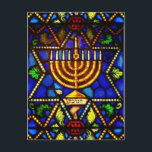 CARTE POSTALE STAR DE DAVID ET MENORAH<br><div class="desc">PHOTO</div>