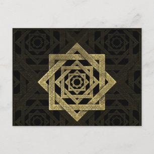 Carte Postale Star d'or de Lakshmi - Ashthalakshmi