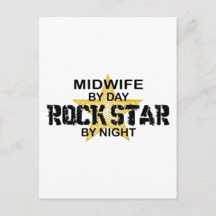 Carte Postale Star du rock de la sage-femme de nuit