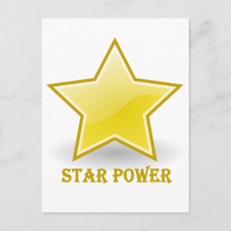 Carte Postale Star Power with a Gold Star