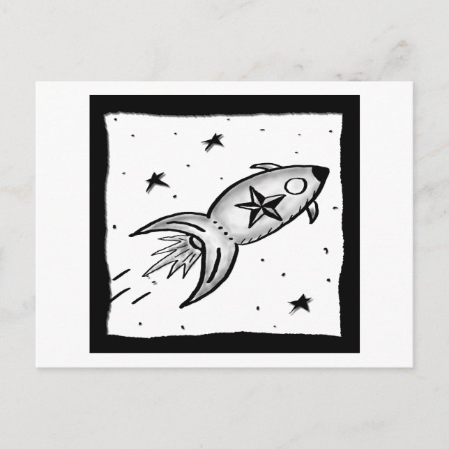 Carte Postale Star Rocketship - et (Devant)