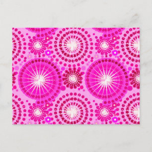 Carte Postale Starburbs et pingwheel, orchidée et magenta