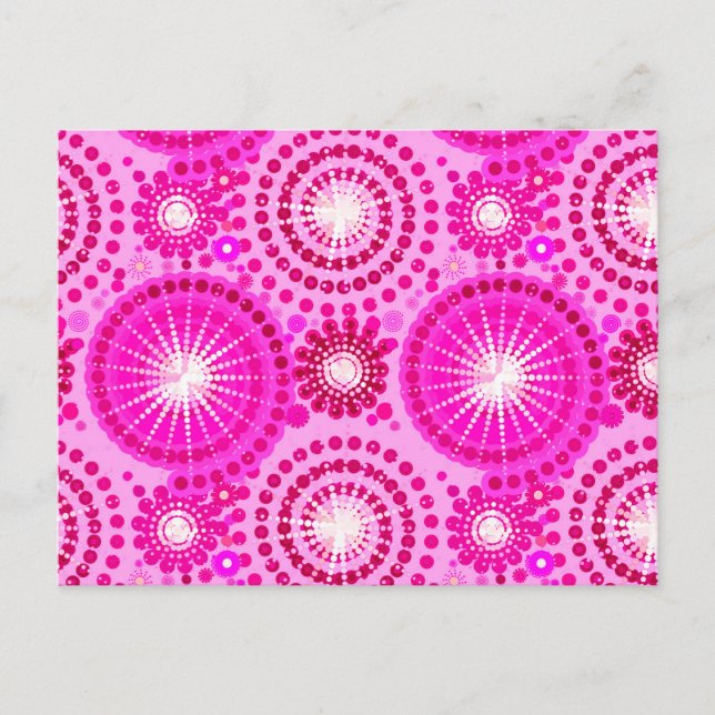 Carte Postale Starburbs et pingwheel, orchidée et magenta (Devant)